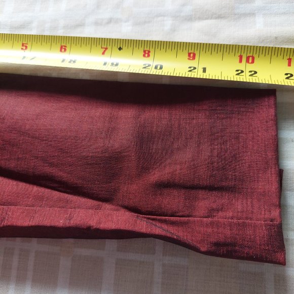 Motivi Made in Italy Burgundy Iridescent Blazer and Slacks Suit Set, Sz US6/FR38 - Picture 12 of 16